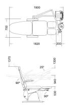 Option EPSYLON, bras pour instruments +tablette