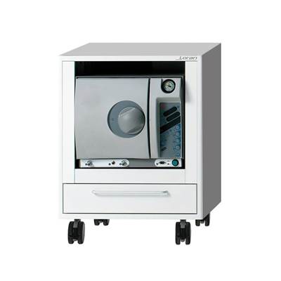 Meuble sur roulette pour autoclave