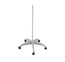 Piétement à roulettes pour lampe Loupe