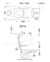FAUTEUIL ZETA **5 MOTEURS**